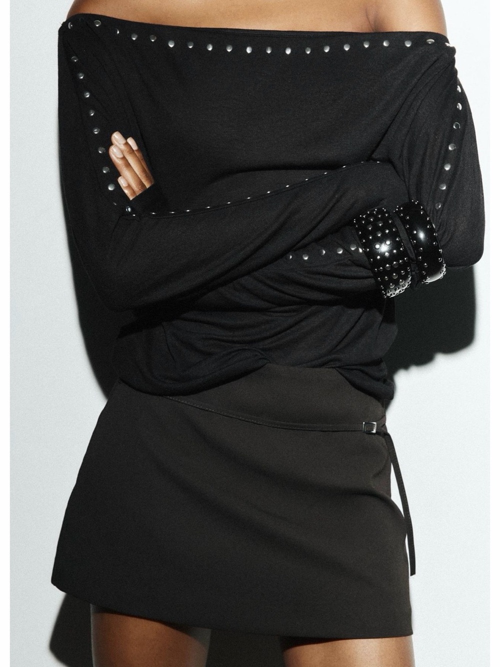 Zara Dark Brown Wrap Skort